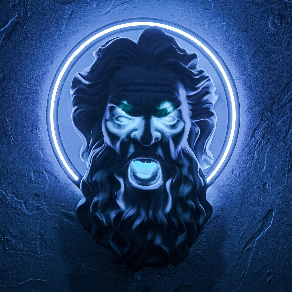 Zeus Blue - Neon Wall Art, | Hoagard.co
