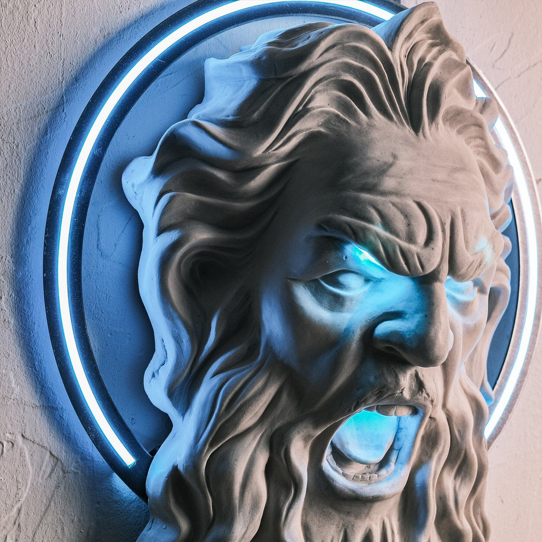Zeus Blue - Neon Wall Art, | Hoagard.co