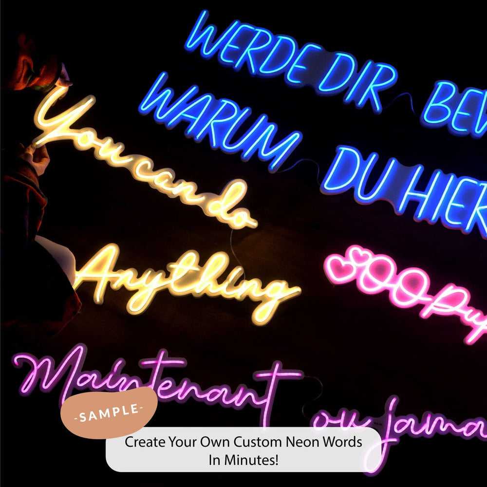 Custom Neon Words - , | Hoagard.co
