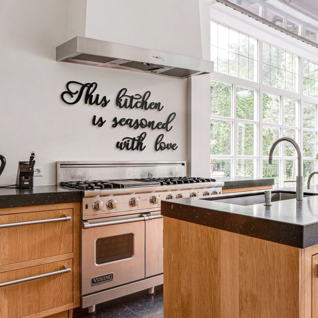 This Kitchen Is Seasoned With Love, Kitchen Wall Decor, Hoagard, , , - Hoagard