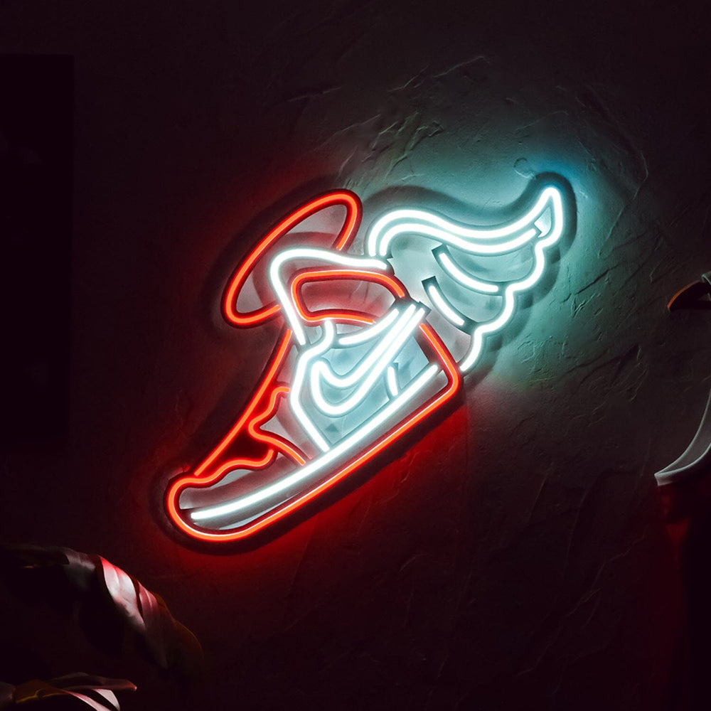 Flying Jordan - Neon Wall Art, | Hoagard