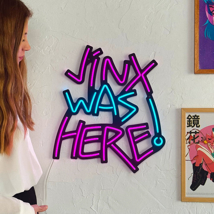 Jinx Was Here - Neon Wall Art, | Hoagard.co