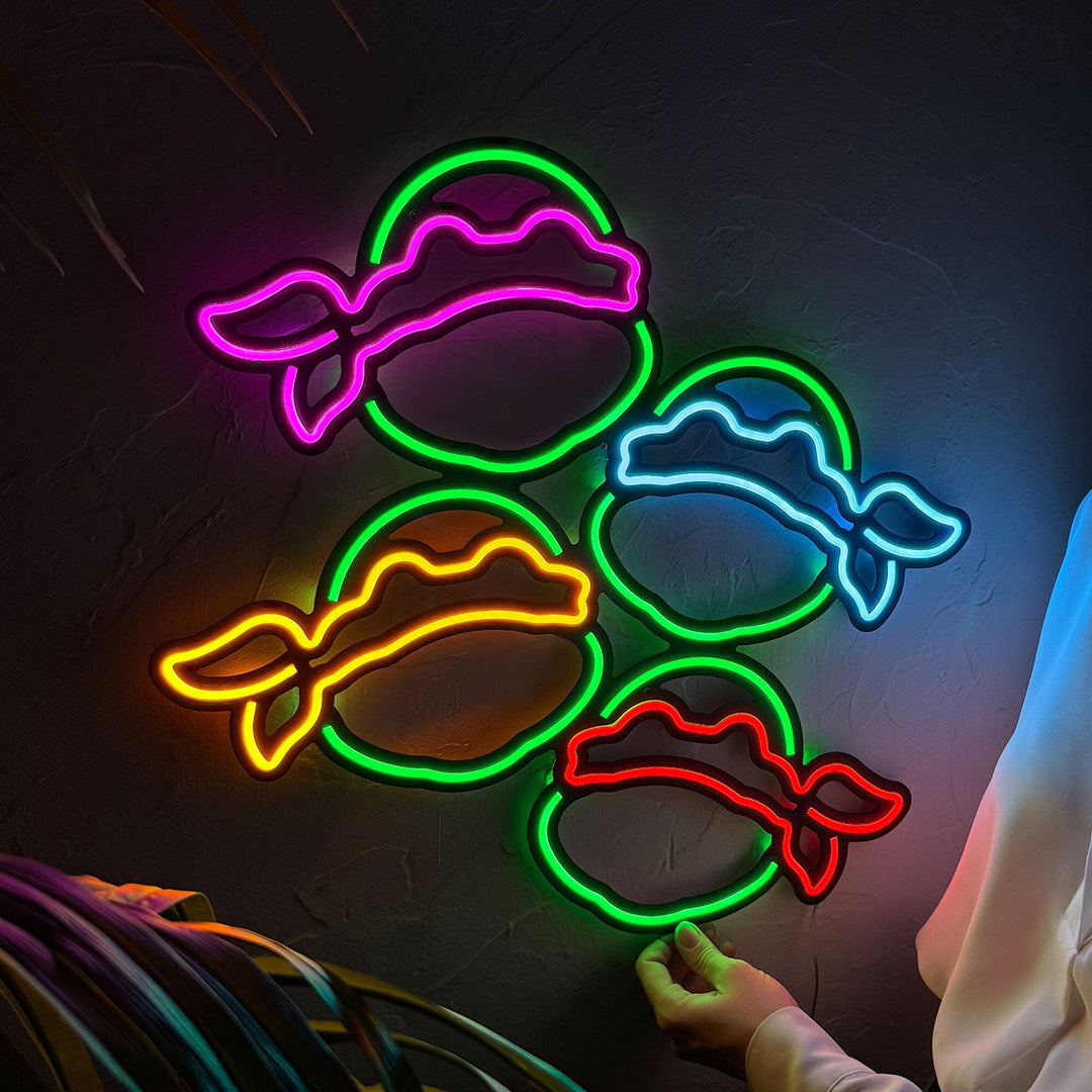 Neon Ninja Turtles - Neon Wall Art, | Hoagard.co