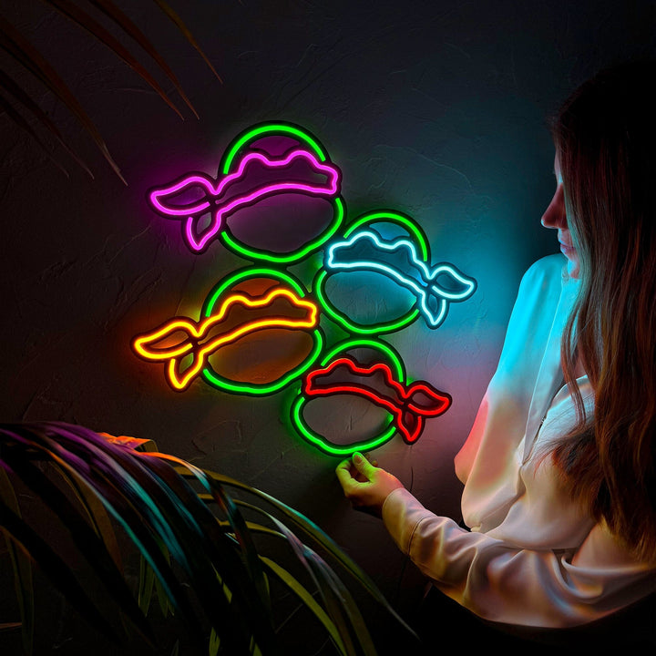 Neon Ninja Turtles - Neon Wall Art, | Hoagard.co