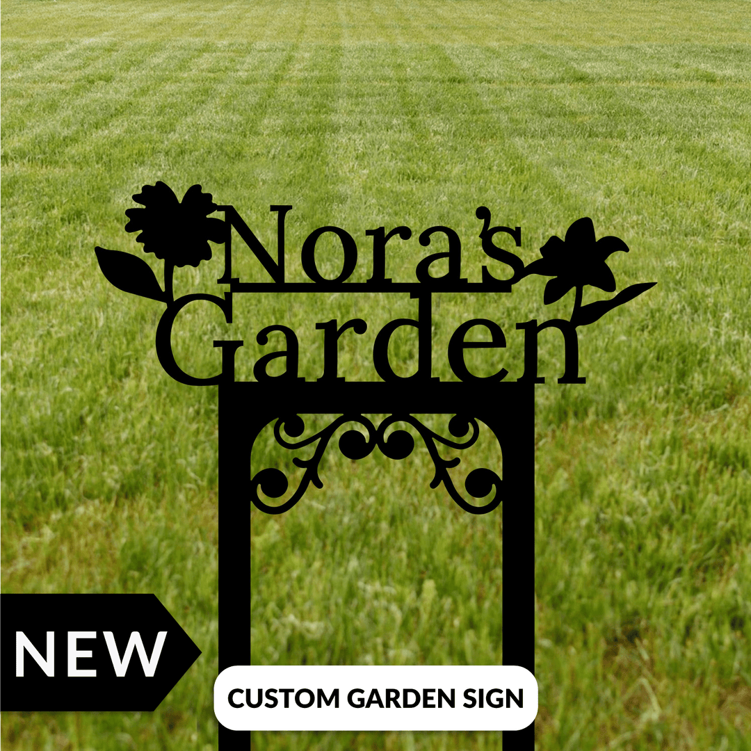 Custom Garden Sign - Custom Design, | Hoagard.co