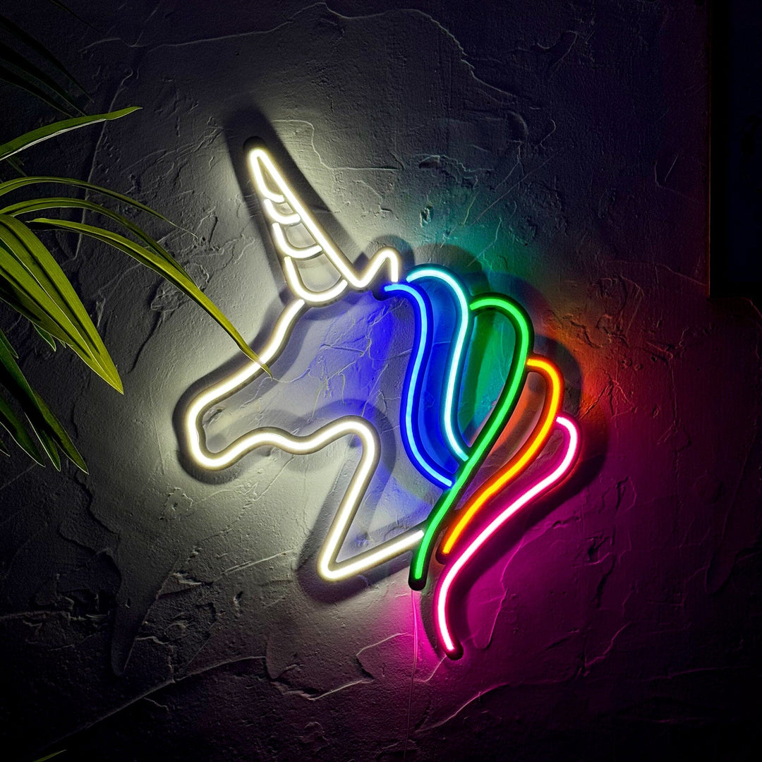 Unicorn - Neon Wall Art, | Hoagard