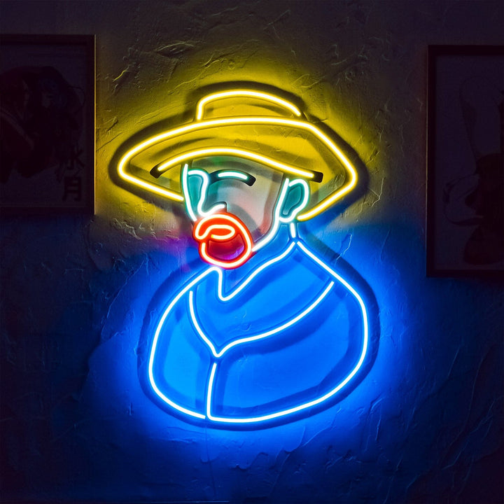 Van Gogh - Neon Wall Art, | Hoagard.co