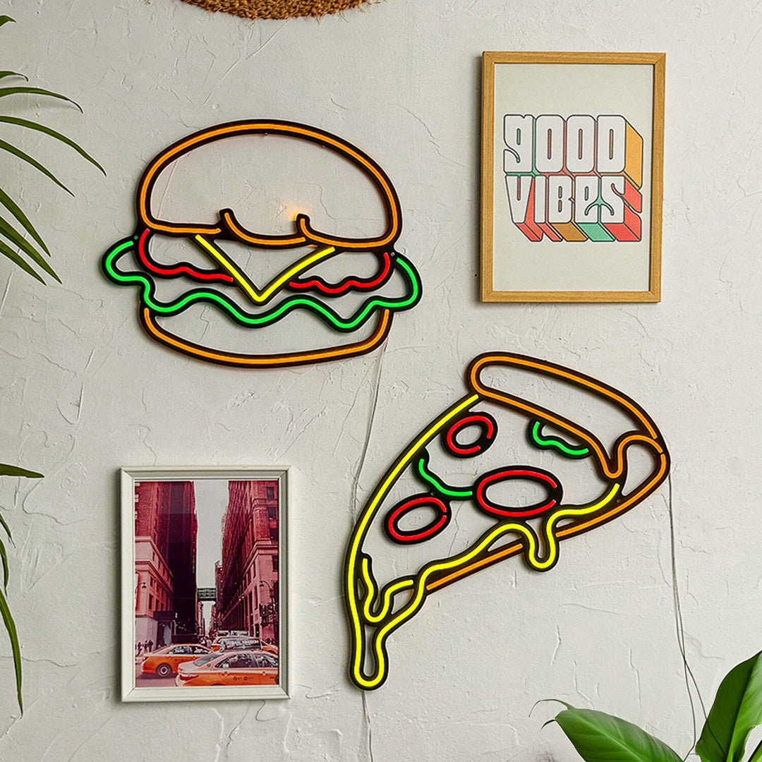 Pizza - Neon Wall Art, | Hoagard.co