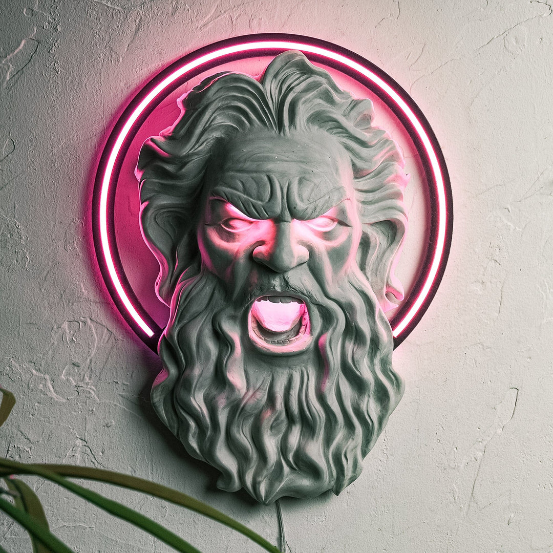 Zeus II - Neon Wall Art, | Hoagard.co