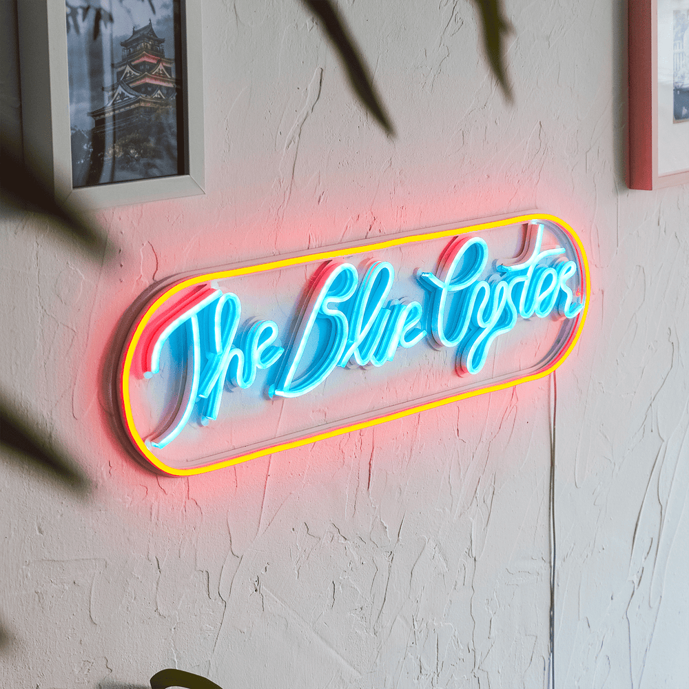 The Blue Oyster Neon Wall Art, Neon Wall Art, Hoagard, , , - Hoagard