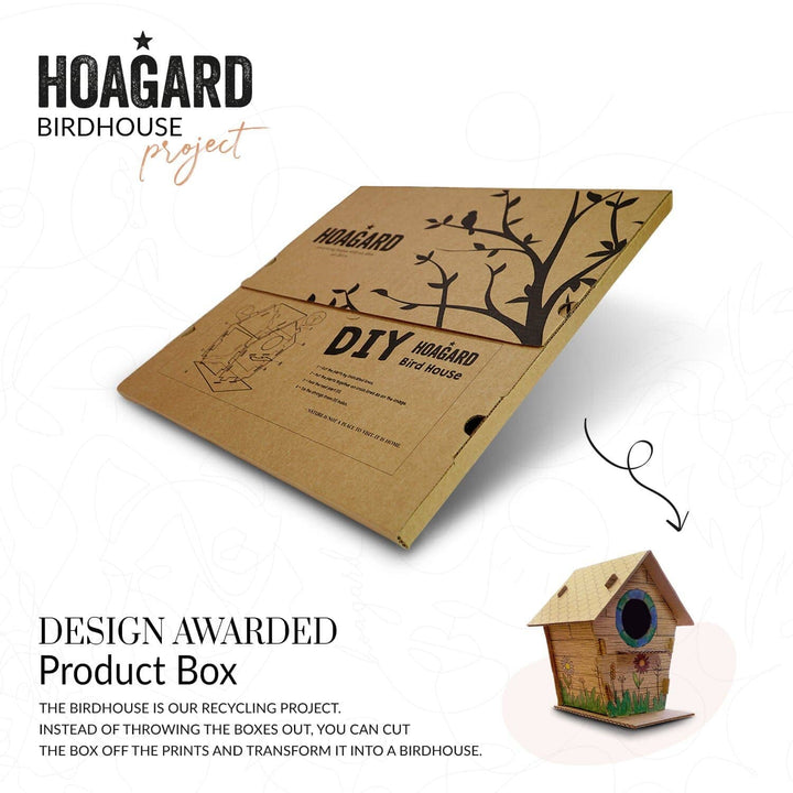 Hoagard box transforms into a cat house