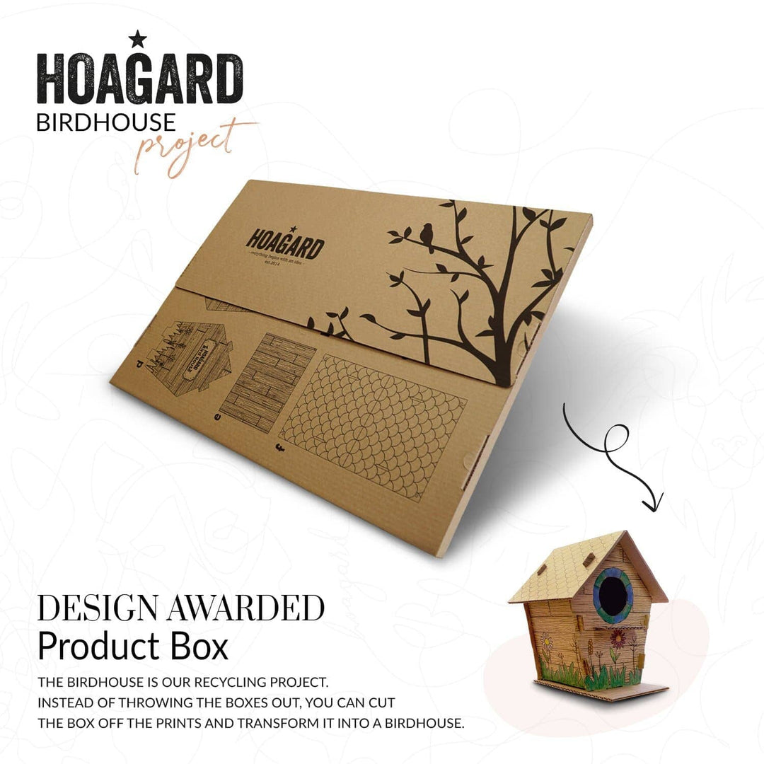 Hoagard boxes transform into a bird house