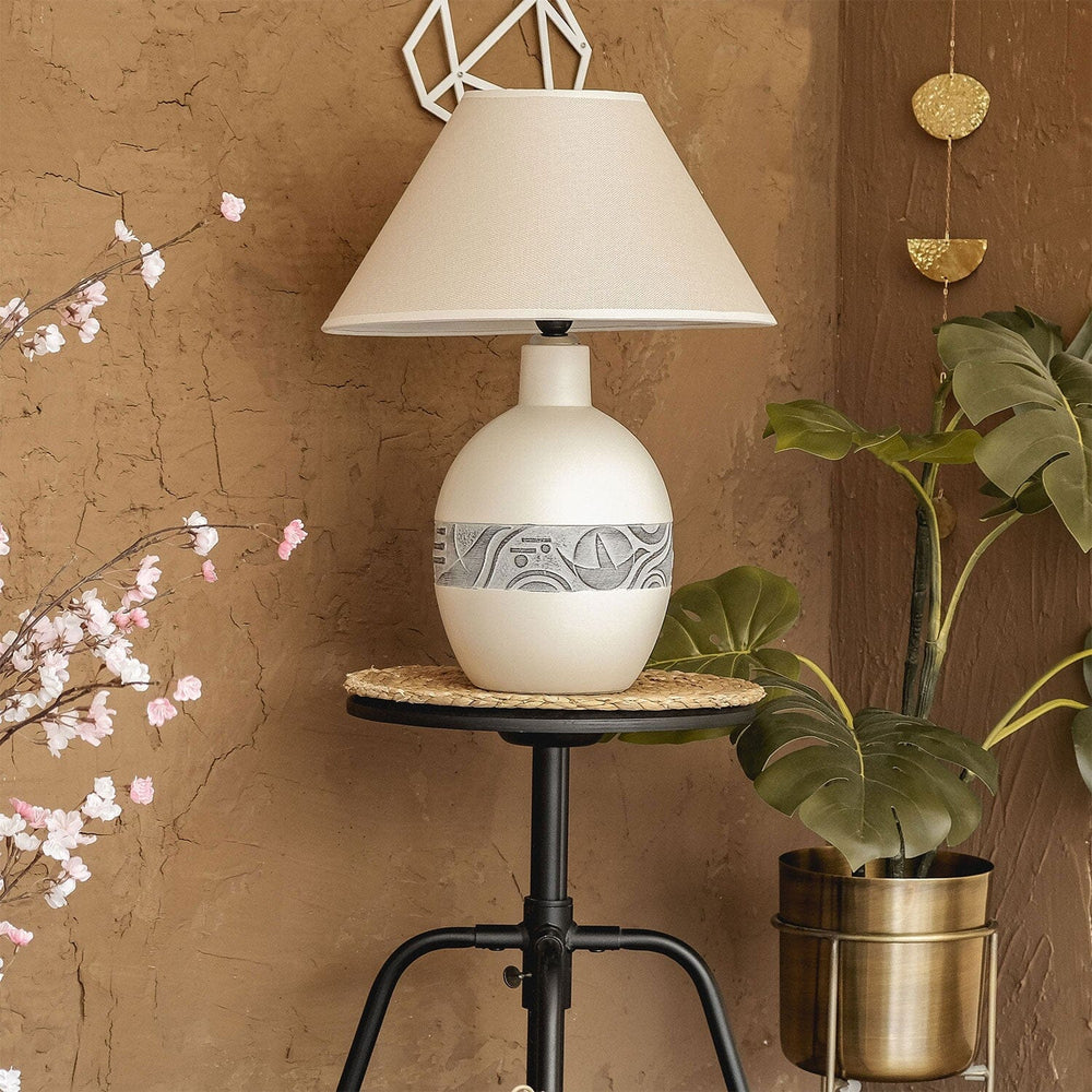 Zeugma Cream Table Lamp, Table Lamp, Hoagard, , , - Hoagard