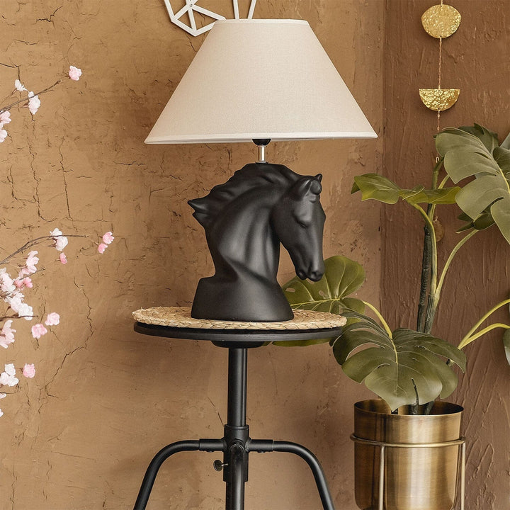 Horse Black Table Lamp, Table Lamp, Hoagard, , , - Hoagard