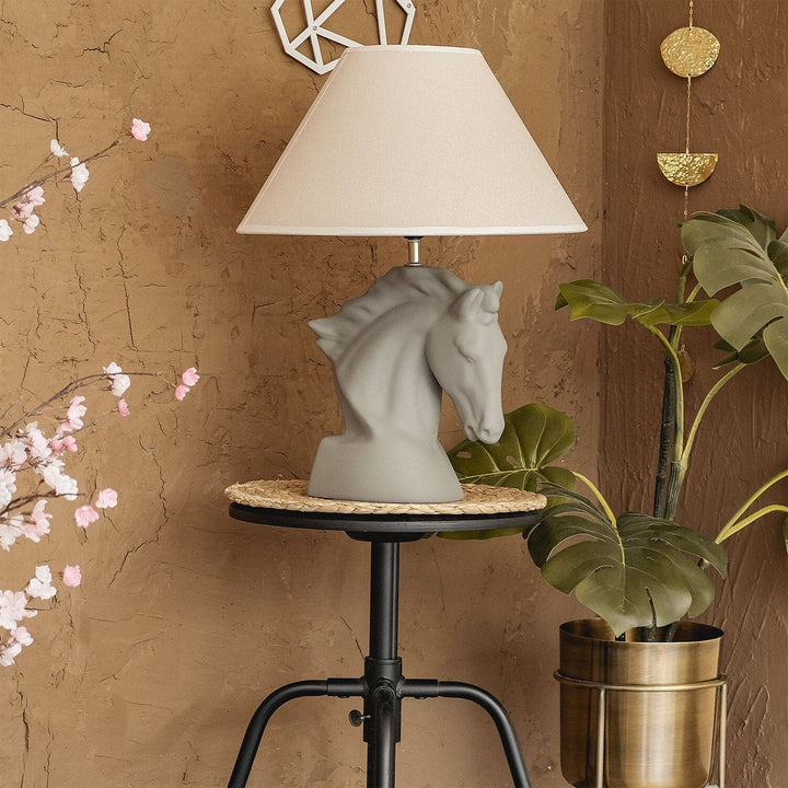 Horse Silver Table Lamp, Table Lamp, Hoagard, , , - Hoagard