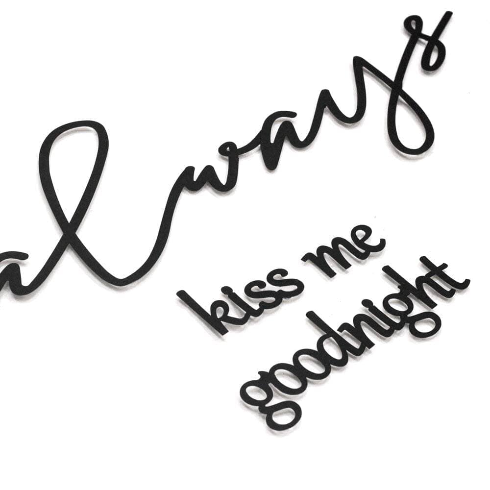Always Kiss Me Goodnight, Bedroom Wall Decor, Hoagard, , , - Hoagard