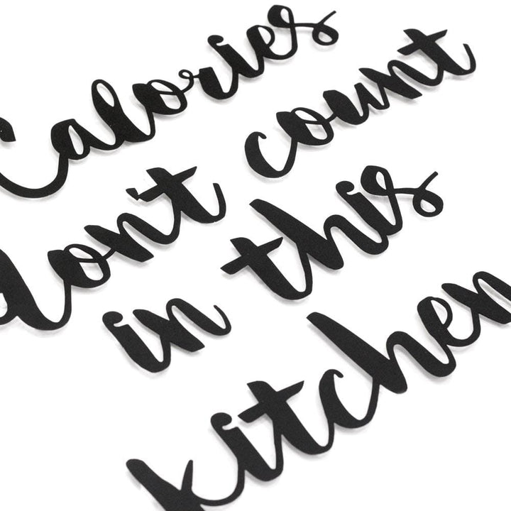 Calories Don't Count In This Kitchen, Kitchen Wall Decor, Hoagard, , , - Hoagard