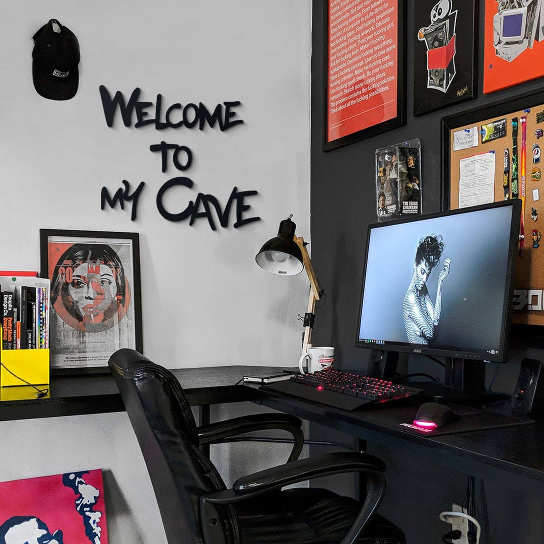 Welcome to my Cave, Living Room Wall Decor, Hoagard, , , - Hoagard