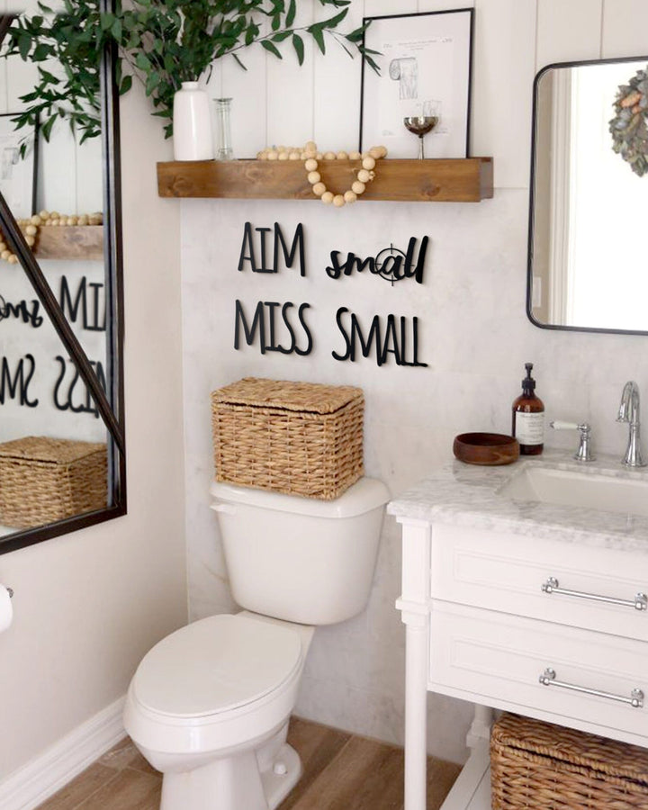 Aim Small Miss Small, Bathroom Decor, Hoagard, , , - Hoagard