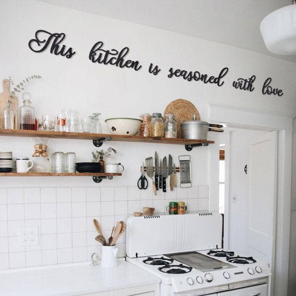 This Kitchen Is Seasoned With Love, Kitchen Wall Decor, Hoagard, , , - Hoagard