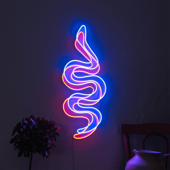 Snake Neon Wall Art, Neon Wall Art, Hoagard, , , - Hoagard