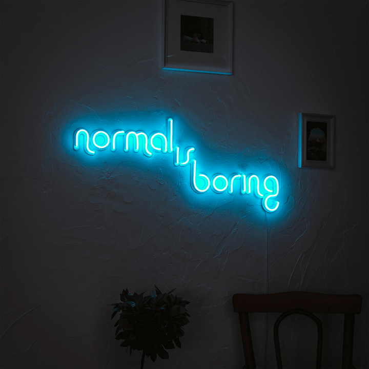 Normal Is Boring Neon Wall Art, Neon Wall Art, Hoagard, , , - Hoagard