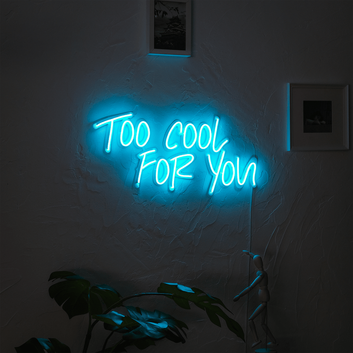 Too Cool For You Neon Wall Art, Neon Wall Art, Hoagard, , , - Hoagard