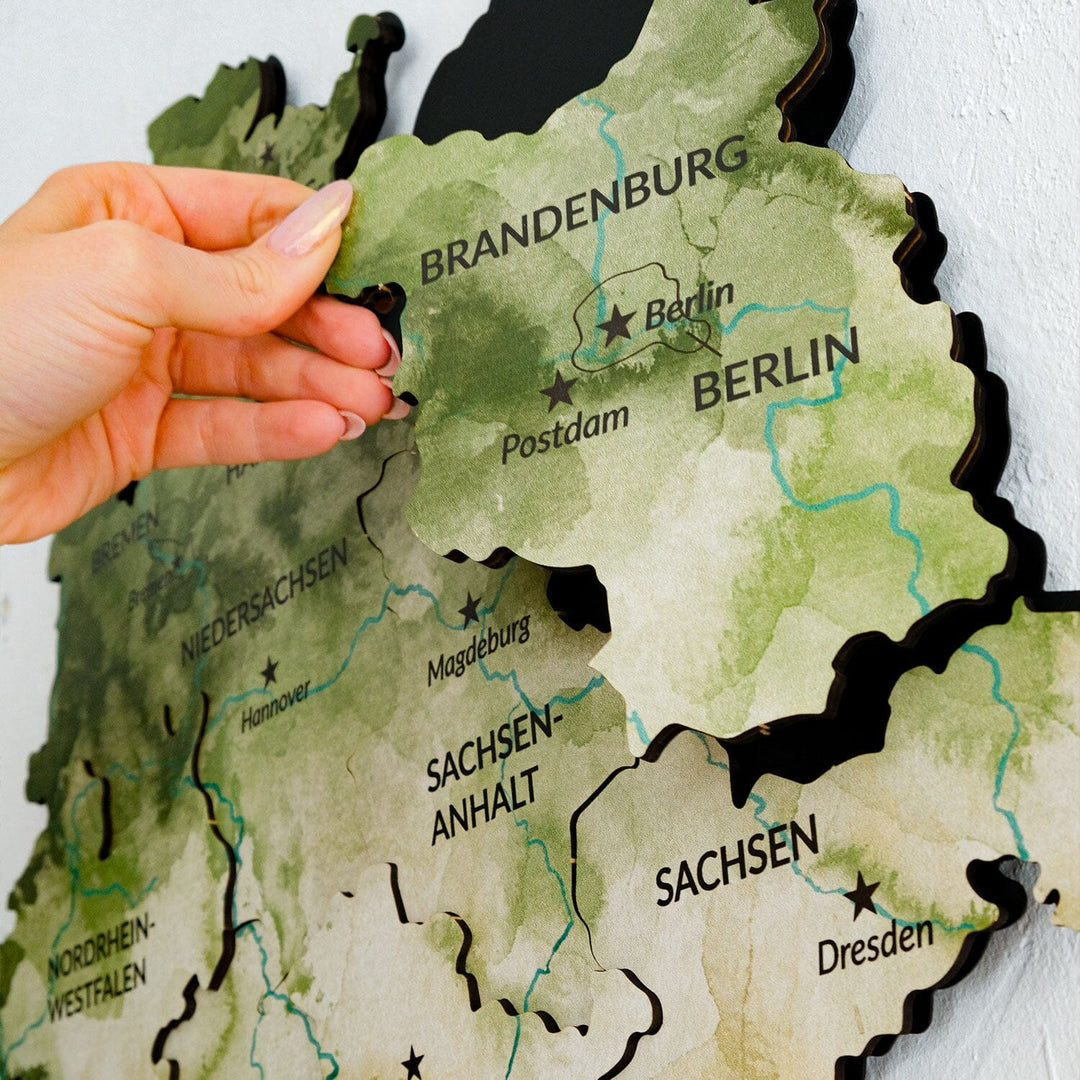 Germany Puzzle Map - , | Hoagard.co